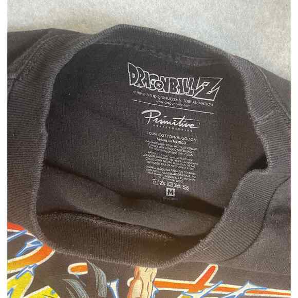 Dragon Ball Z Goku T Shirt Mens‎ M Black Anime Primitive Skateboarding Cartoon - Picture 2 of 6